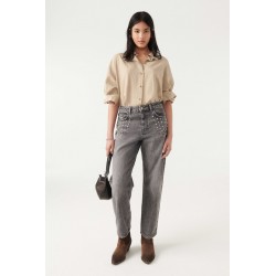 BA&SH Jean IDEAL Strass Gris